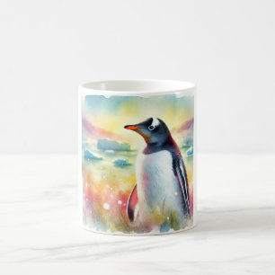 Taza De Café Gentoo Penguin 111024AREF106 - Watercolor
