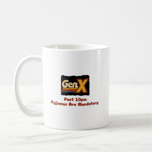 Taza De Café GenX: después de las 22h es obligatorio pijama