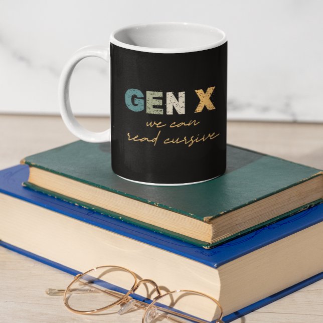 Taza De Café GenX: podemos leer cursiva (Subido por el creador)