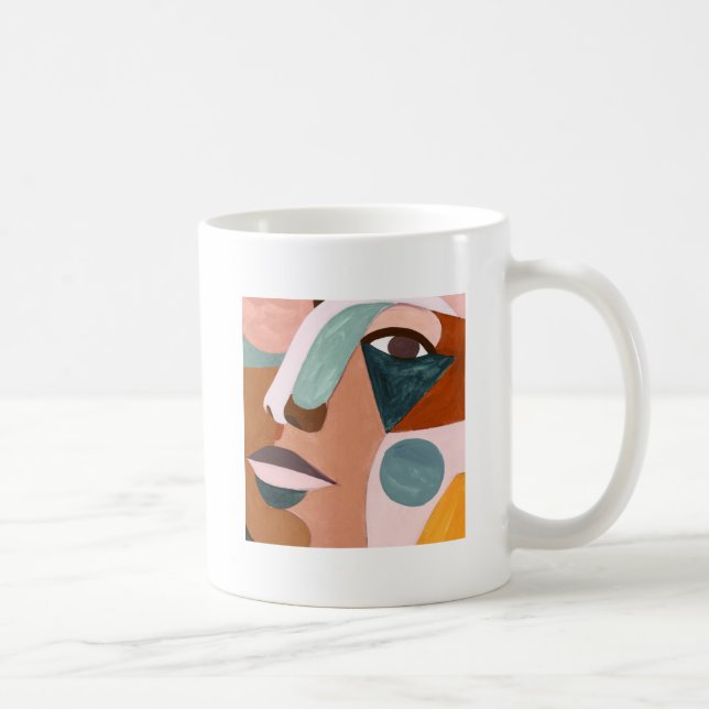 Taza De Café Geo Half Face (Derecha)