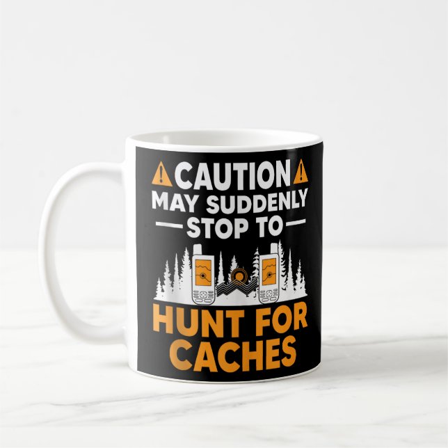 Taza De Café Geocaching Geocache Funny Geocacher Sayi (Izquierda)