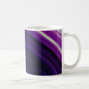 Taza De Café Géoda Morada Girada Caída