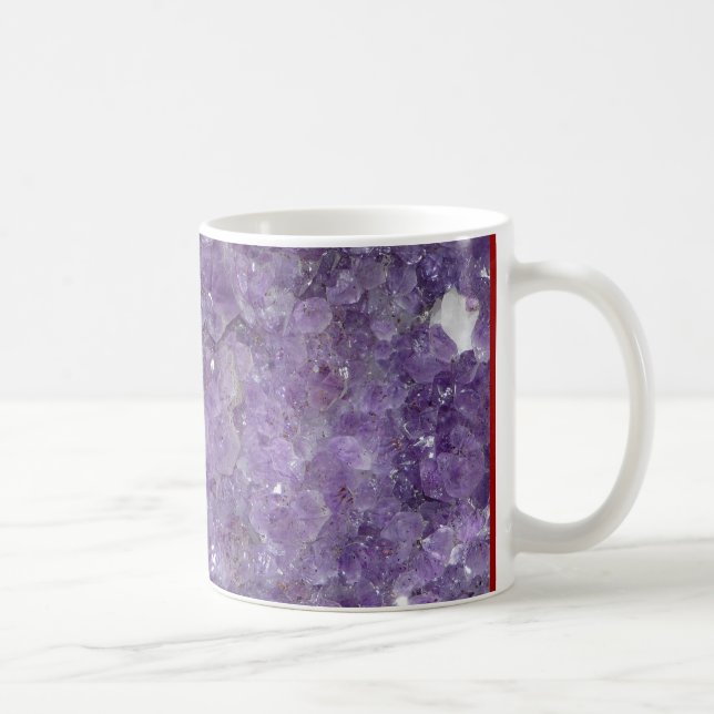 Taza De Café Geode Amethyst - piedra preciosa cristalina (Derecha)