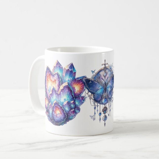 Taza De Café Geode Crystal Cluster (Anverso izquierdo)