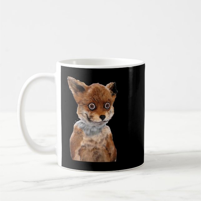 Taza De Café GEOFF ROBADO FOX TAXIDERMY MEME ADELE MORSE| Perfe (Izquierda)