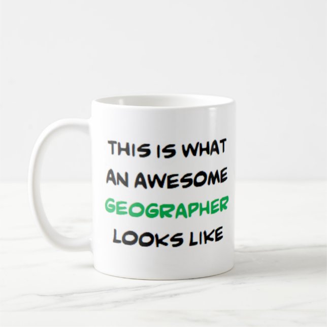 Taza De Café geógrafo increíble (Izquierda)