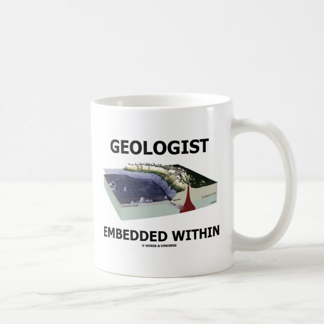 Taza De Café Geólogo integrado en (zona de subducción) (Derecha)