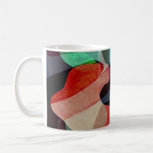 Taza De Café Geometría clásica: Diseño de patrones texturados.