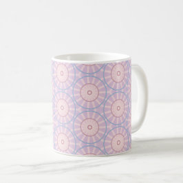Taza De Café Geometría de explosión solar rosa