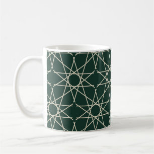 Taza De Café Geometría de hueso de malaquita