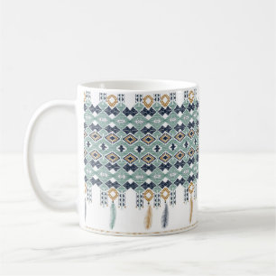 Taza De Café Geometría india norteamericana sin fisuras. Na