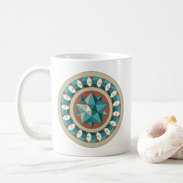Taza De Café Geometría sagrada (Con donut)