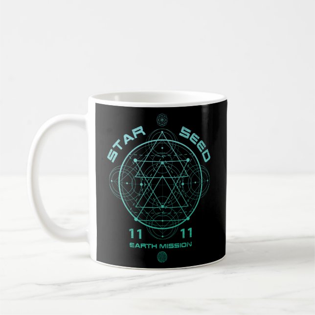 Taza De Café Geometría sagrada de inmersión (Izquierda)