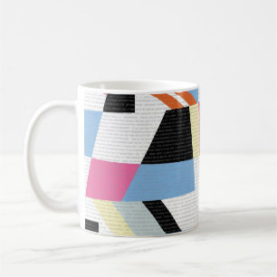 Taza De Café Geometric creativa: diseño de patrones de longitud