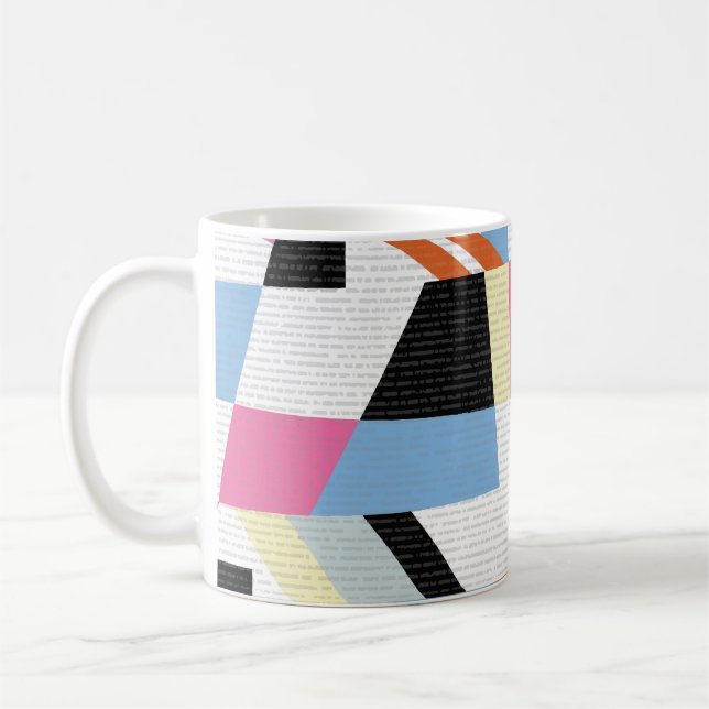 Taza De Café Geometric creativa: diseño de patrones de longitud (Izquierda)