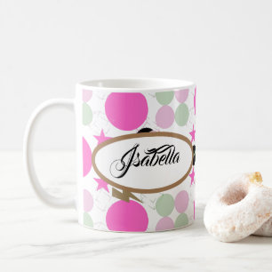 Taza De Café Geometric graphic power girl