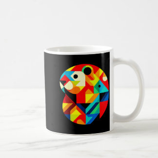 Taza De Café Geometric Minimalism Modern Illustration Groundhog
