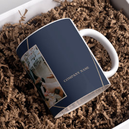 Taza De Café Geometric Mocha Beige Happy Holidays Company Photo