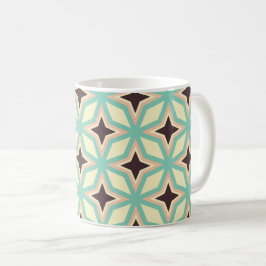 Taza De Café Geometric pattern with alternating dark star shape
