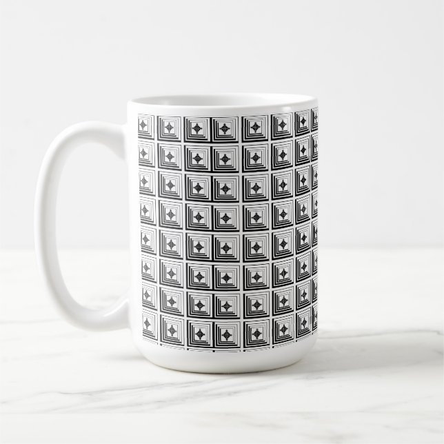 Taza De Café Geometric Pendant Pattern (Izquierda)