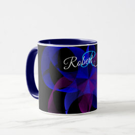 Taza De Café Geométrica Con Anillo Cilíndrico De 3