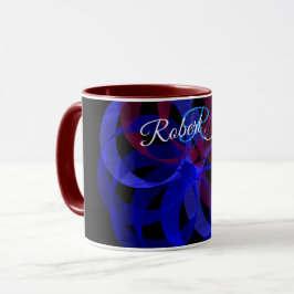 Taza de café geométrica con forma de 8