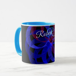 Taza de café geométrica con forma de 8