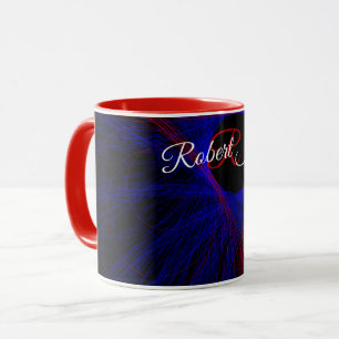 Taza De Café Geométrica Con Triángulo Acentuado