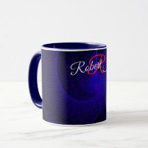 Taza De Café Geométrica De Doble Embudo De Arriba