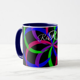 Taza De Café Geométrica De Figura 8 De Varios Colo