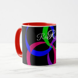 Taza de café geométrica de intercambio de varios c