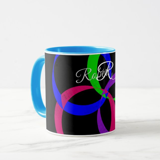 Taza de café geométrica de intercambio de varios c (Anverso izquierdo)