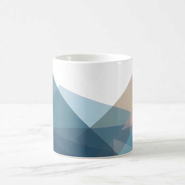 Taza De Café Geométrico Abstracto (Centro)