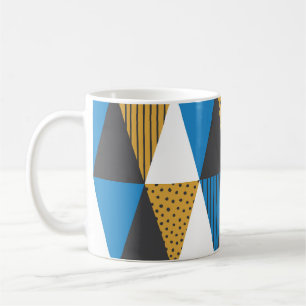 Taza De Café Geométrico de época: fondo de Ilustracion elegante
