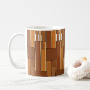 Taza De Café Geométrico de mediados de siglo moderno