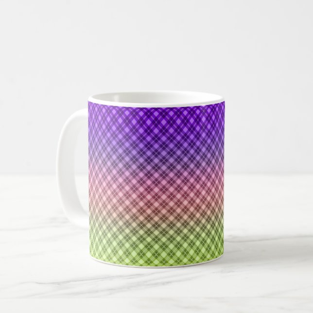 Taza De Café Geométrico, gradiente, Ombre (Anverso izquierdo)