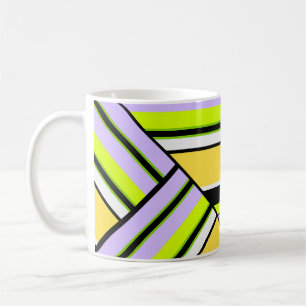 Taza De Café Geométrico, raya