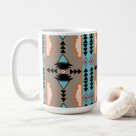 Taza De Café Geométrico tribal azteca