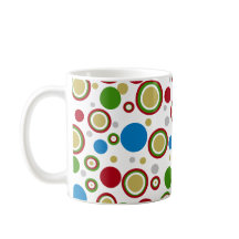 Geométricos Círculos Rojos Verde Azul Plata Oro