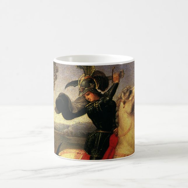 Taza De Café George Fighting the Dragon por Raphael Sanzio (Centro)