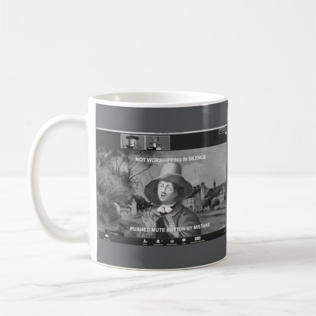 Taza De Café George Fox Zooming Coffee Mug (Izquierda)