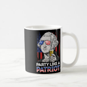 Taza De Café George Washington 4 De Julio Fiesta Como Patriota
