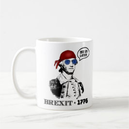 Taza De Café George Washington Brexit 1776 EU Flag Sunglasses