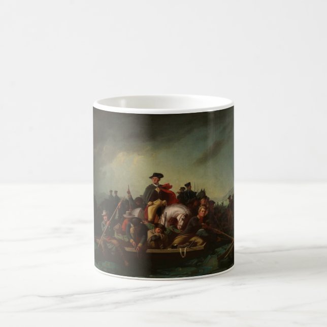 Taza De Café George Washington cruzando el río Delaware (Centro)