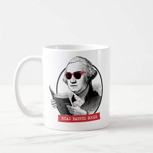 Taza De Café George Washington Lee Libros Prohibidos (Izquierda)