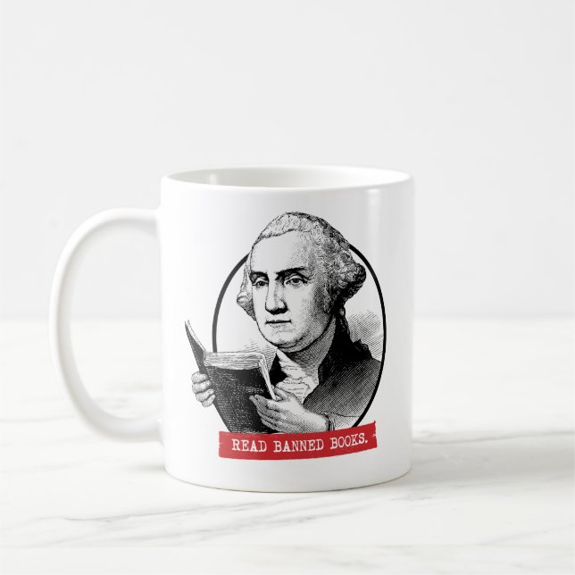 Taza De Café George Washington Lee Libros Prohibidos (Izquierda)