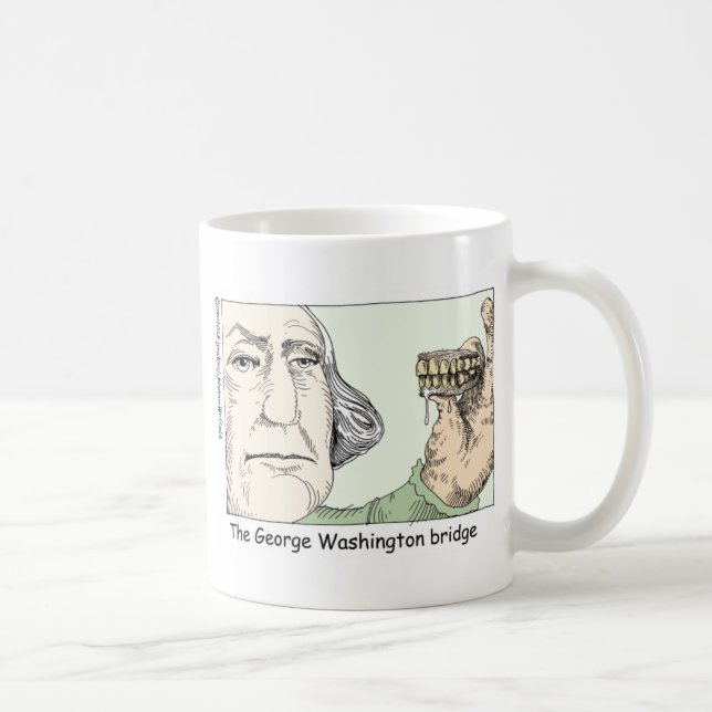 Taza De Café George Washington Teeth Graciosos Regalos Y Colecc (Derecha)