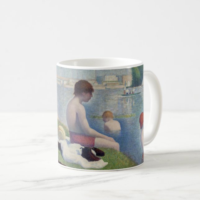 Taza De Café Georges Seurat - Bathers en Asnieres (Anverso derecho)