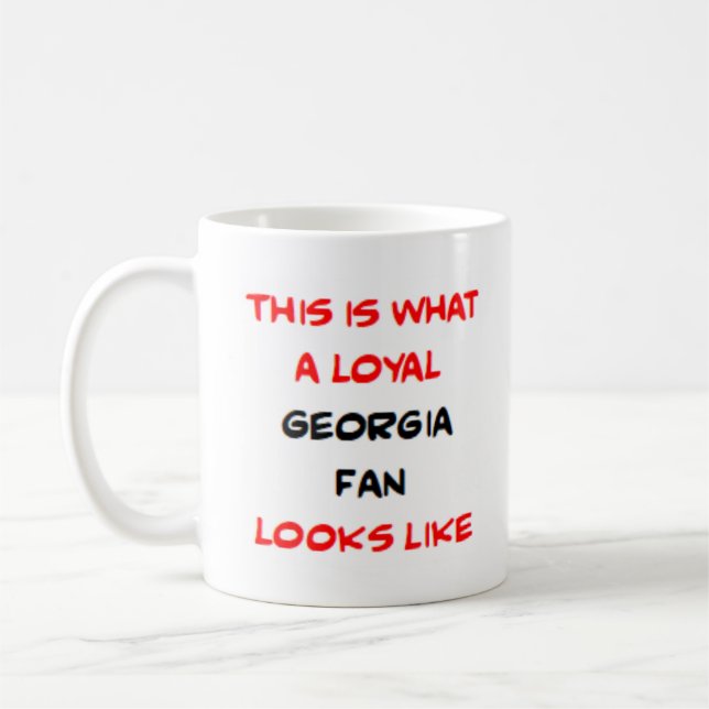 Taza De Café georgia fan, loyal (Izquierda)