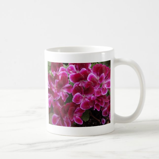 Taza De Café Geranio Borgoña (Derecha)